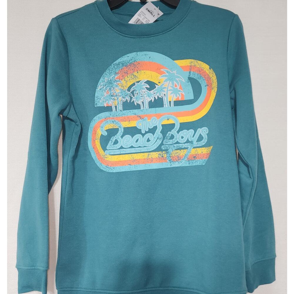 The Beach boy's Green sweatshirt women's small -Faded